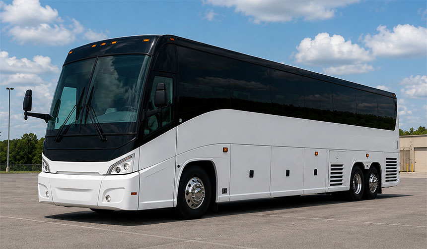 56-passenger charter bus available for charter in Warren, MI